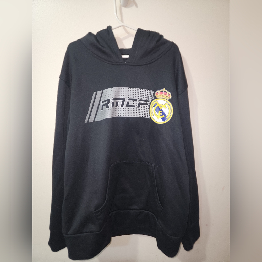 Black Real Madrid Kids Hoodie